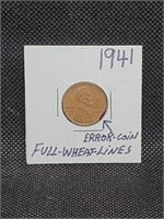 1941 "Error" Lincoln Wheat Penny