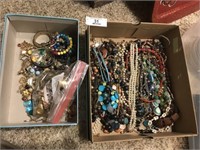 2 Boxes of Costume Jewelry