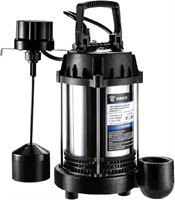 Used DEKOPRO 1HP Sump Pump, 5400GPH Submersible Ca