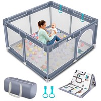 Suposeu Baby Playpen with Mat, Portable Baby