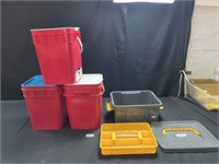 Storage Caddy, Plastic Buckets