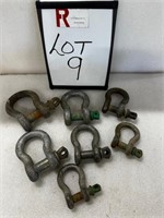 (7) Assorted Sized Clevis