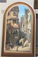 Reproduction Print of Spitzweg on Board