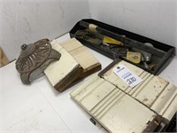 Metal Light Base, Wood Trim , Tool Box Tray