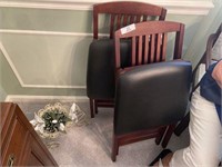 Two Folding Chairs & Decorator Plant Stand