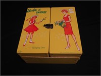 1964 Barbie and Skipper carrying case (yellow)