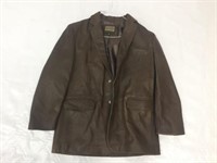 Mens Leather Sport Coat Large by Cabelas