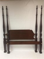 4 Post Rice Queen Bed w/ Rails