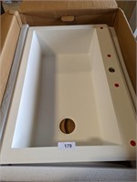 Karran White Quartz Sink - 33" x 22" x 9"