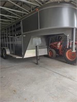 This stock trailer is a 2012. Been used very
