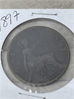 1897 British Victorian Penny