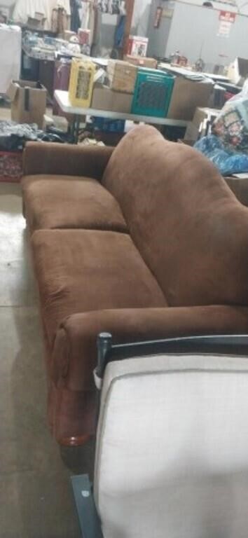 Brown couch 88in long