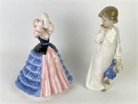 Nao Lladro & Royal Doulton Porcelain Figurines