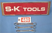 SK offset 6-pt wrench set  (3/8" to 11/16")