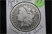 1892-S Morgan Silver Dollar *Key Date*