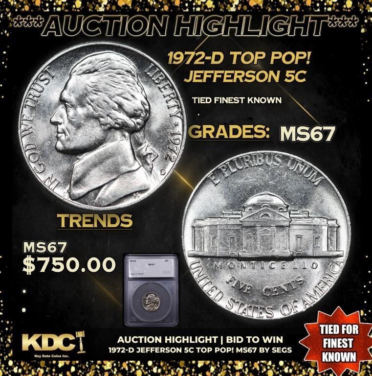 ***Auction Highlight*** 1972-d Jefferson Nickel TO