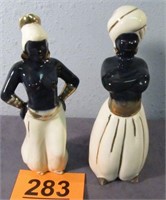 Vint. Art Deco Style Blackamore Moorish Figurines