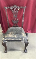 Antique Chippendale Carved Mahogany Chair