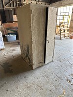 Large, metal cabinet