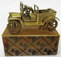 French Brass Toy Car with Box