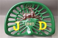 JOHN DEERE 1847 CAST IMPLEMENT SEAT - REPRODUCTION