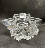 Lead Crystal Multi-tiered Star Of David