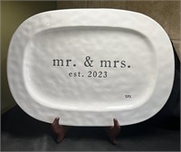 Mudpie Mr. & Mrs. Plate