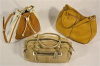 Lot of 3 Woman's Designer Handbags