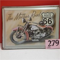 ROUTE 66 METAL SIGN 15X12