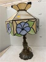 Stained Glass Lamp - Metal Base