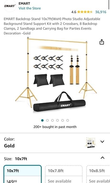 BACKDROP STAND (OPEN BOX)