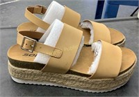 Tan Wedge Sandals  Size:7