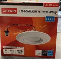 Ostwin LED Downlight Retrofit Gimbal 6”