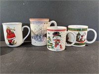 Christmas Mugs and Sugar Bowl