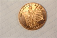 One Ounce Copper Round