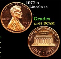 Proof 1977-s Lincoln Cent 1c Grades GEM++ Proof De