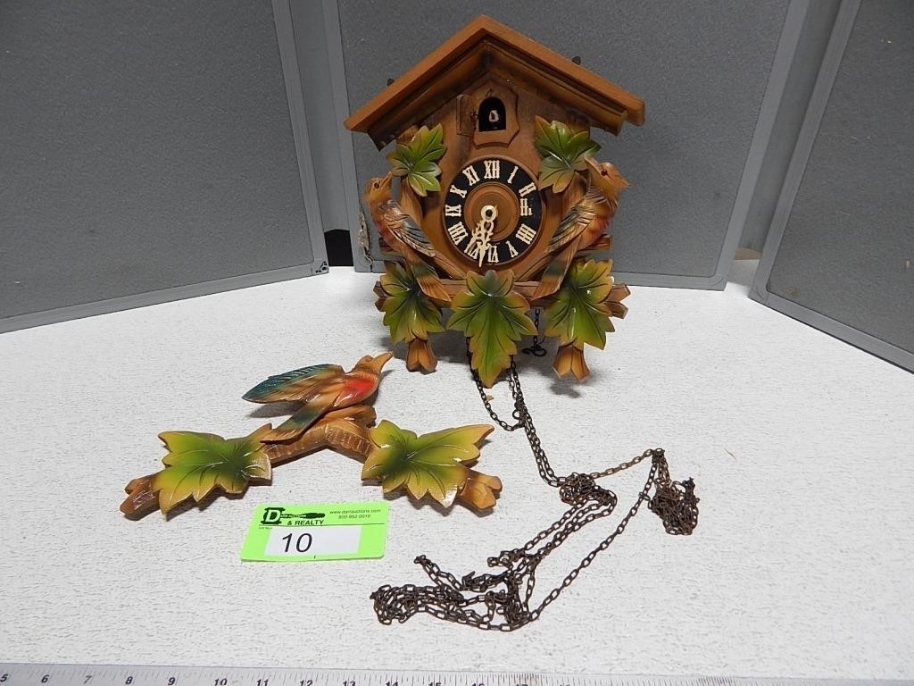 Cuckoo clock; made in Germany; no weights; we did