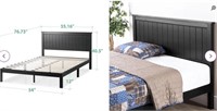 New Zinus santiago full Solid Wood Platform Bed