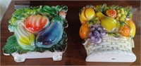 Fruit and Vegetable Wall Pocket Vases