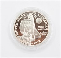 1992-P Columbus Quincentenary Silver Dollar Coin
