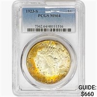 1923-S Silver Peace Dollar PCGS MS64