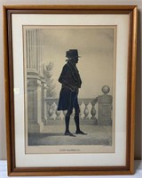 1844 John Marshall Silhouette Lithograph