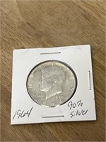 1964 Kennedy Half Dollar 90% Silver