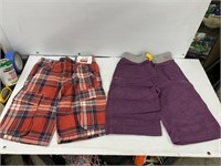 Size 7 Y kids two pairs of mini boden shorts