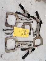 ASSORTMENT OF WELDING CLAMPS (4) PETERSON BRAND