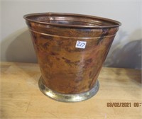 10" X 12" Copper / Brass Flower Pot