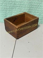 small dovetailed oak box