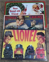 (W) Metal Signs. Lionel Trains & Pepsi Cola. 17 x