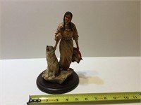 9 inches tall Call Of The Warrior statue