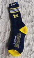 C9) Large new Michigan  socks